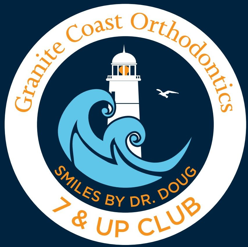 Granite Coast Orthodontics 7 & Up Club badge — Smiles by Dr. Doug